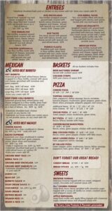 Beaverton Tavern Menu 2