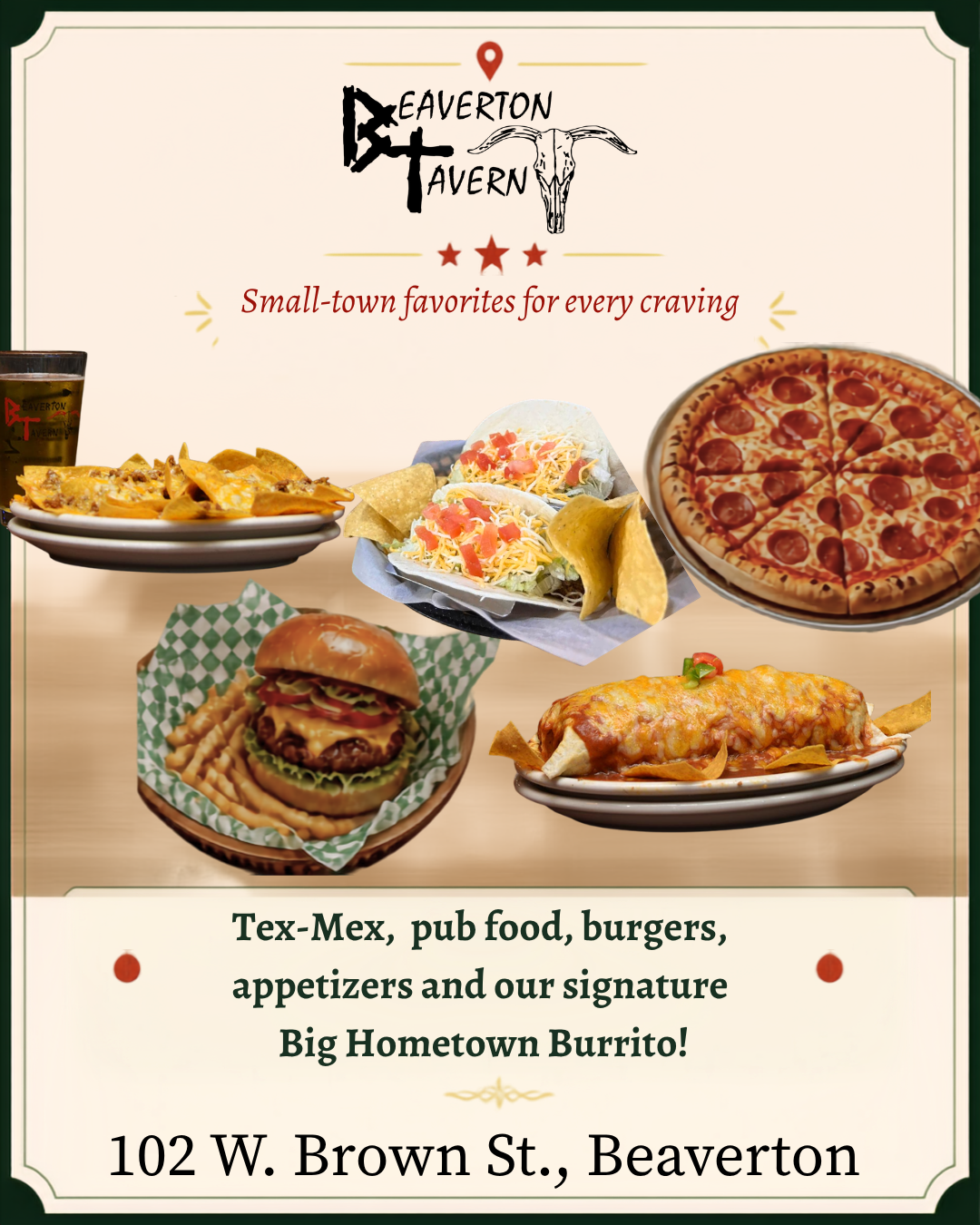 Beaverton Tavern Small Town Dining